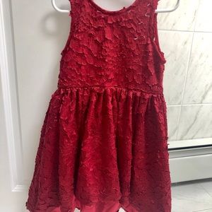Stunning Girls Red HiLo Dress. size 4